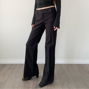 le chateau Black Wide Leg Dress Pants